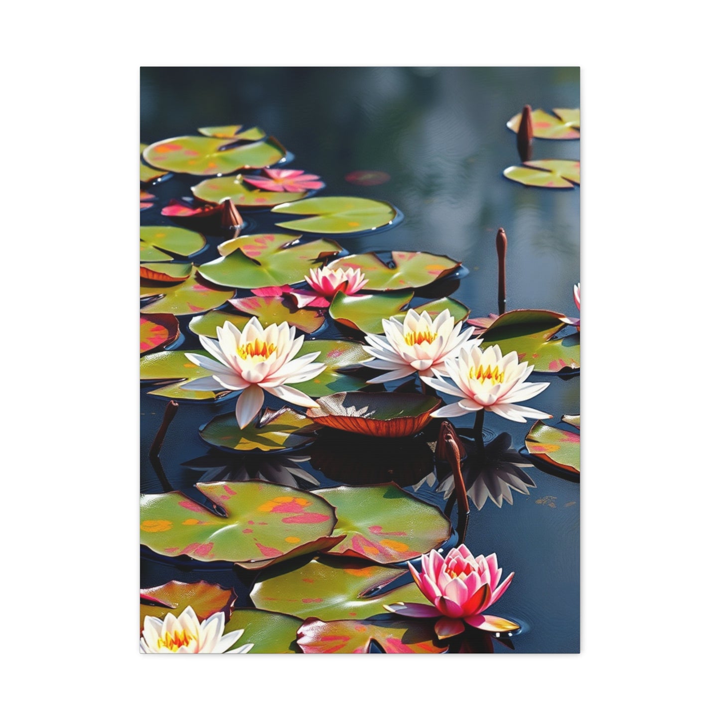 Claude Monet Water Lilies Art Luxury Canvas Wall Art & Canvas Print
