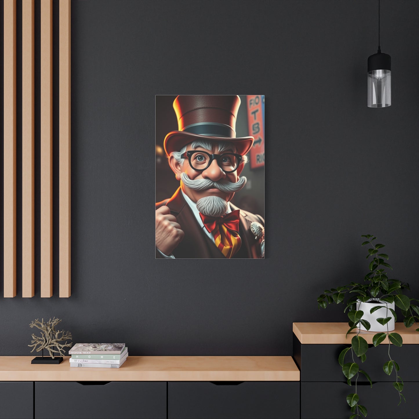 Vision Rich Uncle Pennybags Art Art Wall Art & Canvas Print