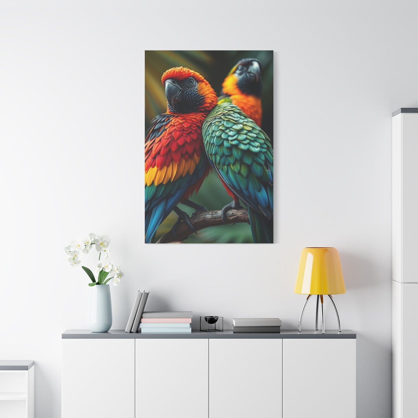 Tropical Birds Art Supreme Gallery Wall Art & Canvas Print