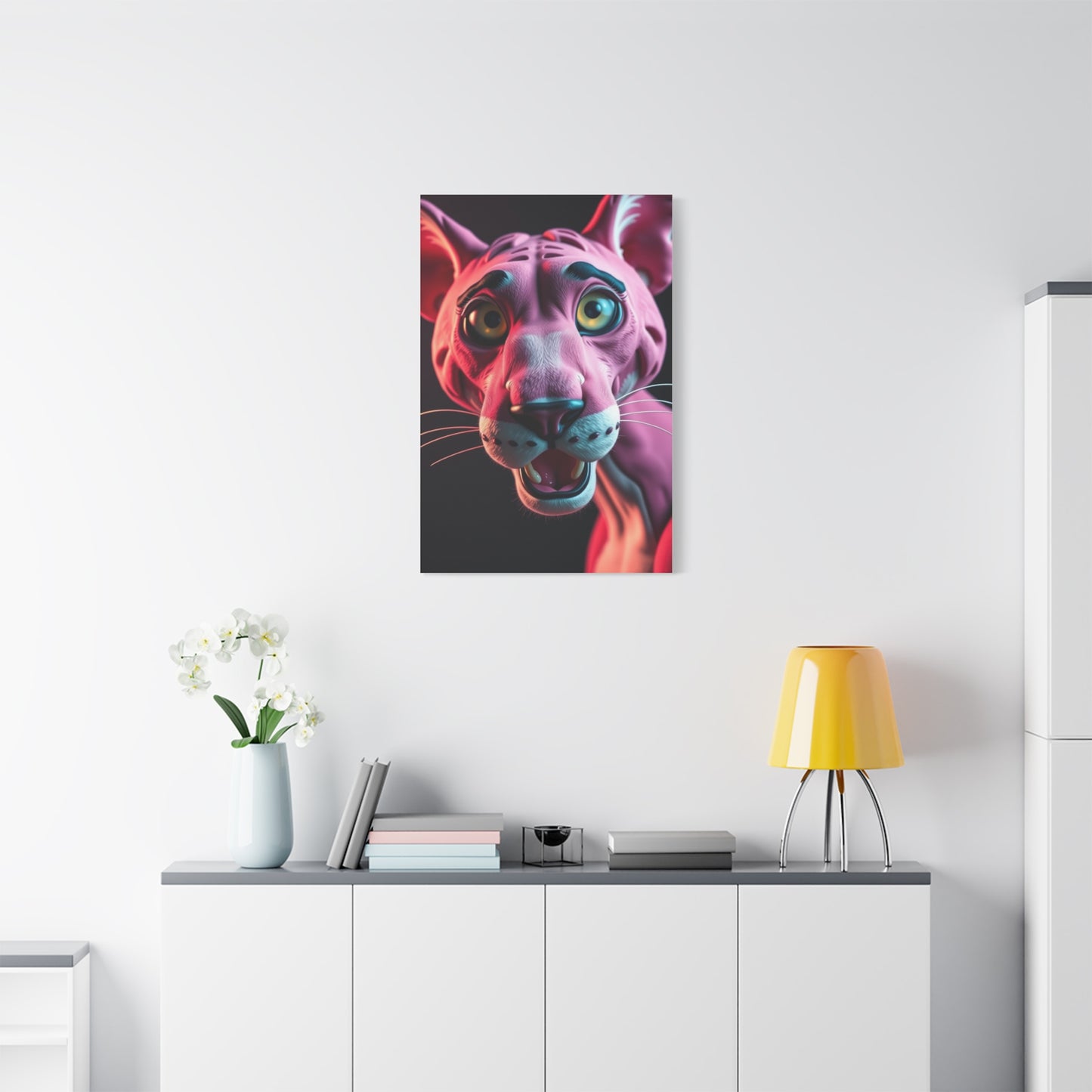 Panther Roseate Essence Wall Art & Canvas Print