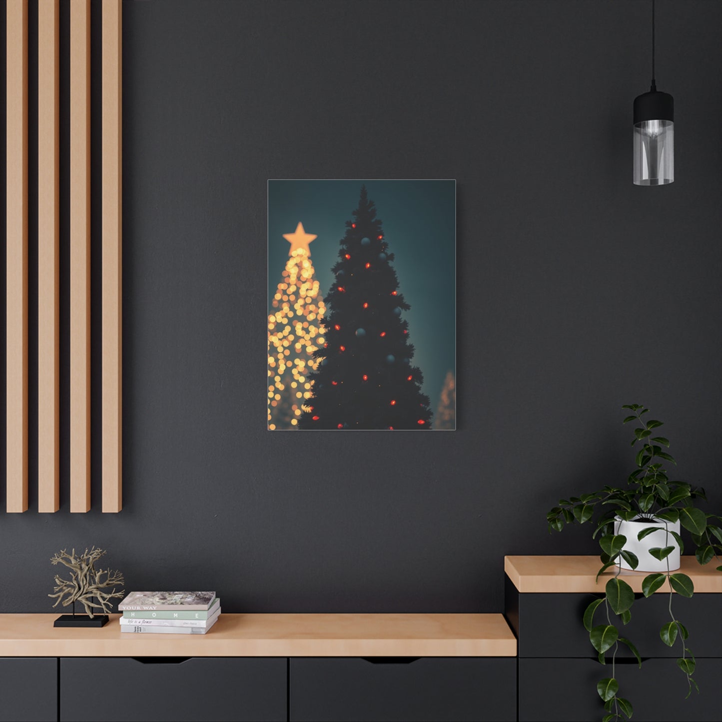 Masterpiece Black Christmas Art Vision Wall Art & Canvas Print