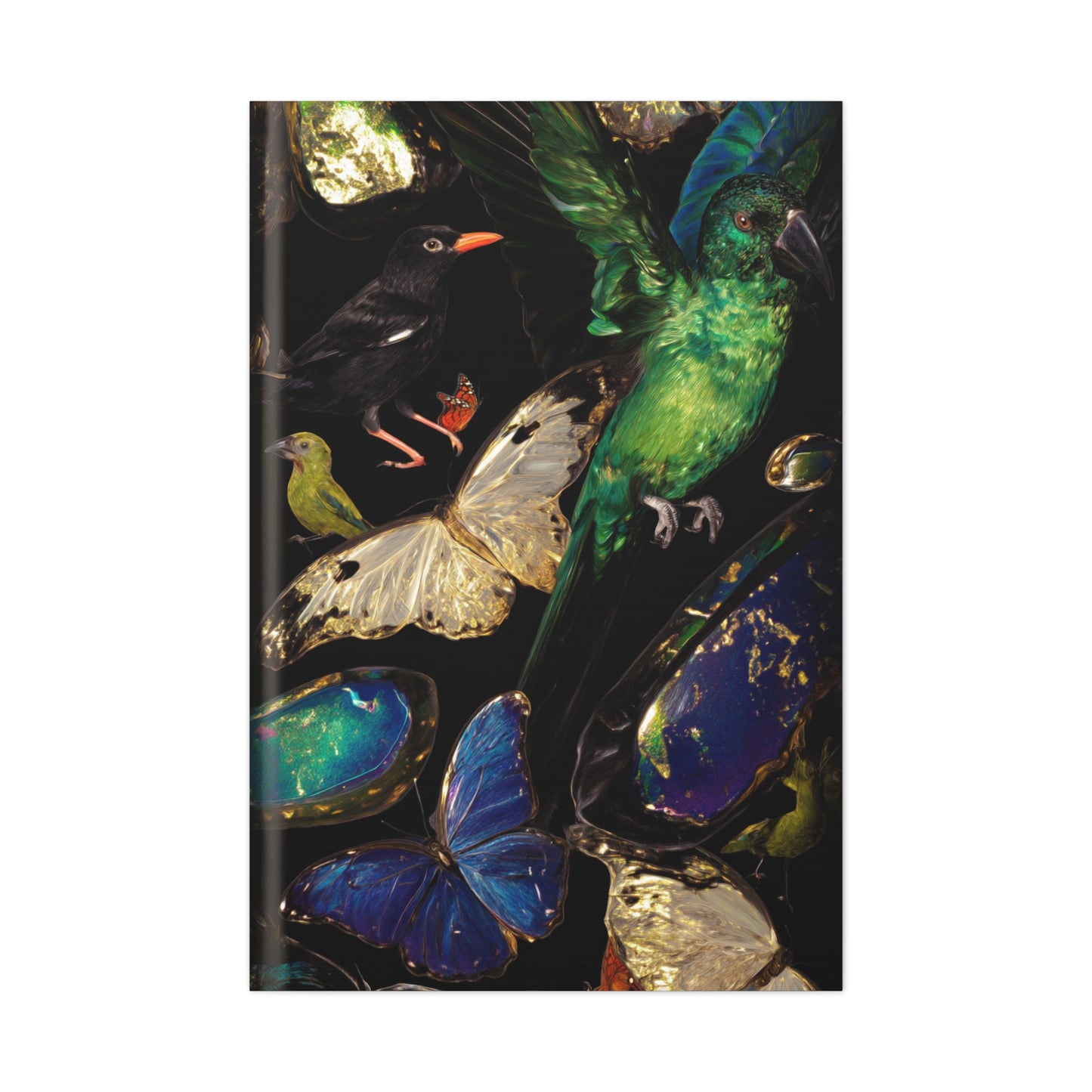 Jewel Tone Birds and Butterflies Wall Art & Canvas Print