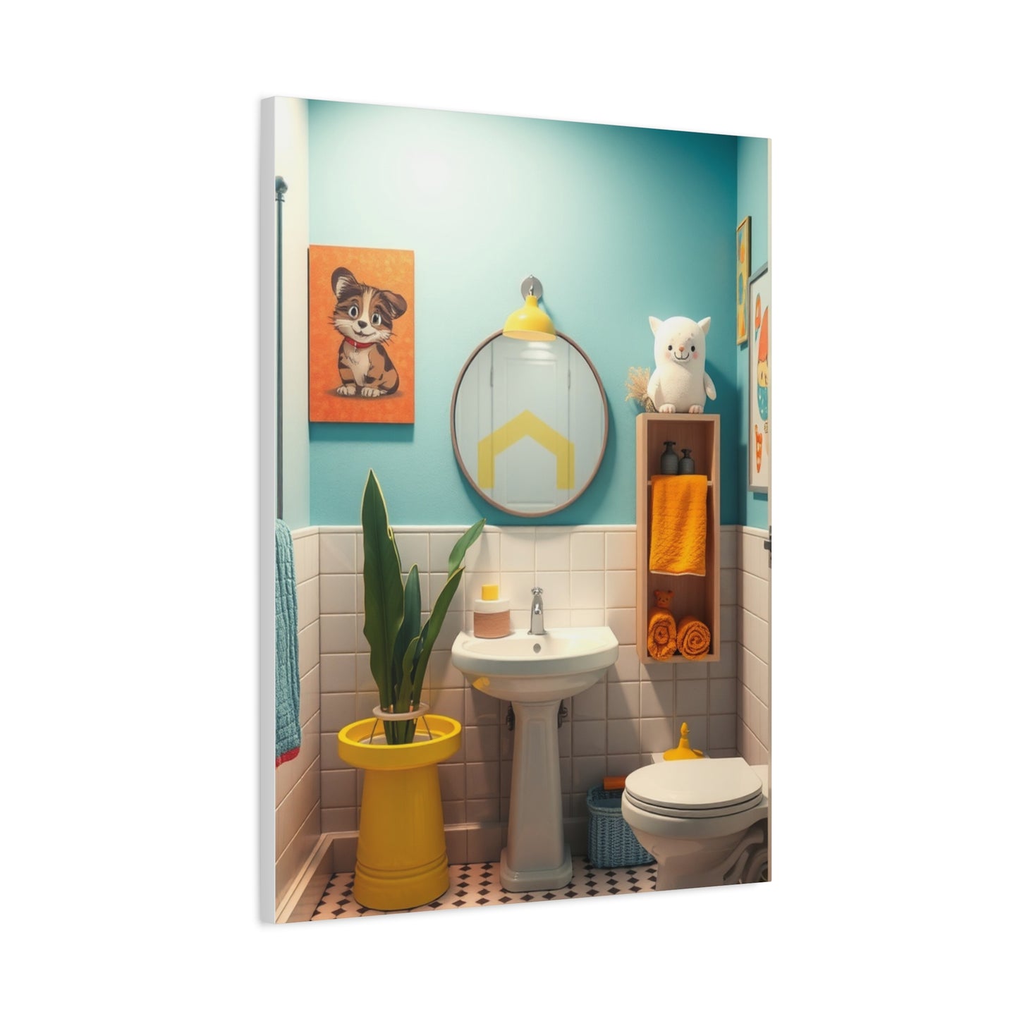 Supreme Kid’s Bathroom Art Collection Wall Art & Canvas Print