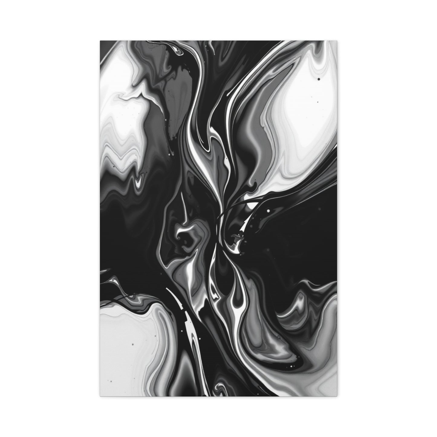 Masterpiece Black and White Abstract Art Vision Wall Art & Canvas Print