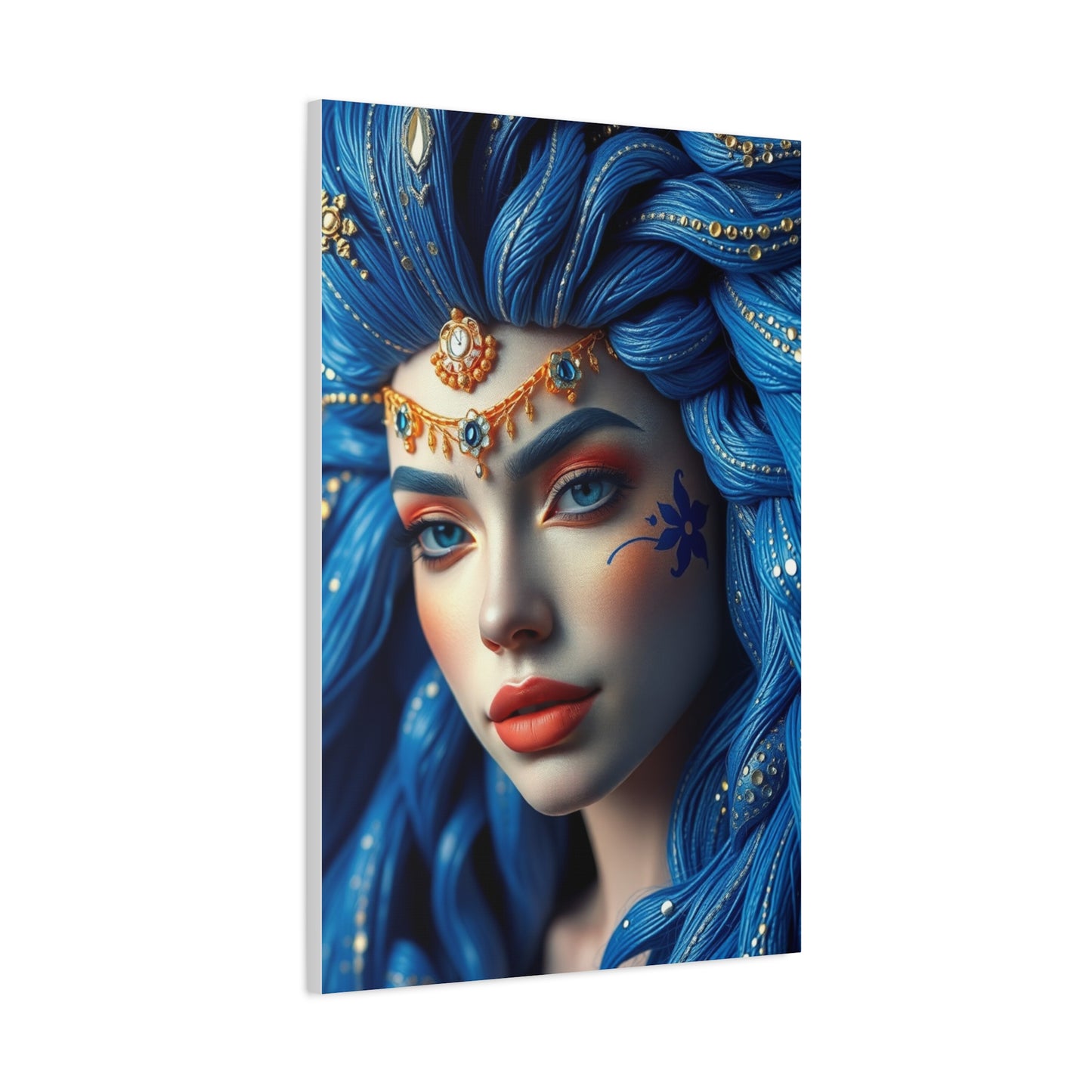 Blue & Gold Art Luxury Canvas Wall Art & Canvas Print