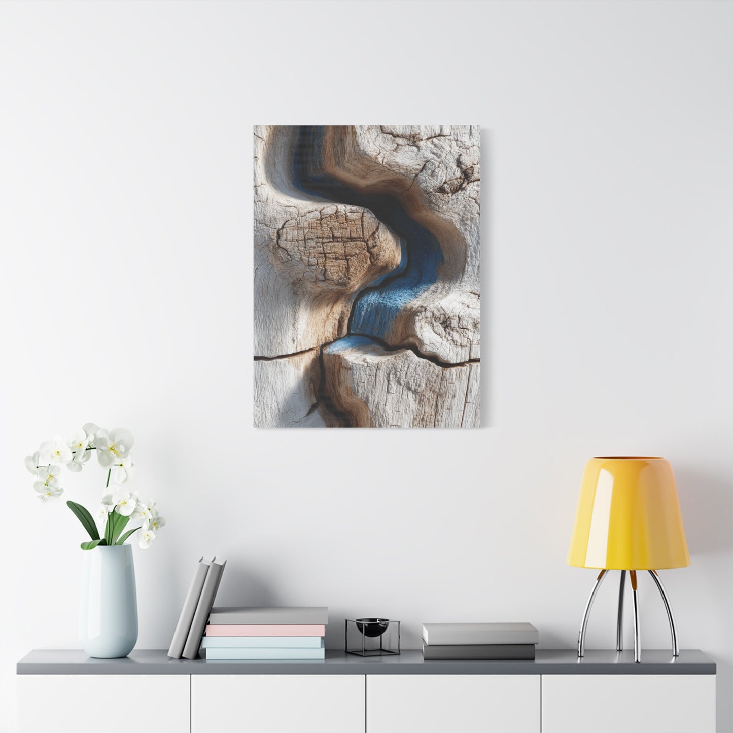 Driftwood Grain Abstract Texture Wall Art & Canvas Print