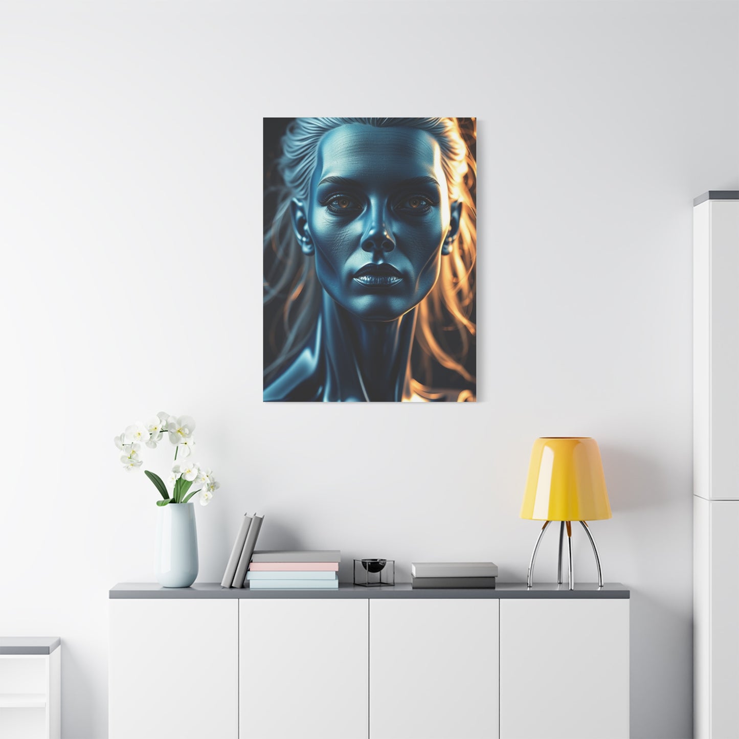 Elite Blue & Gray Art Vision Wall Art & Canvas Print