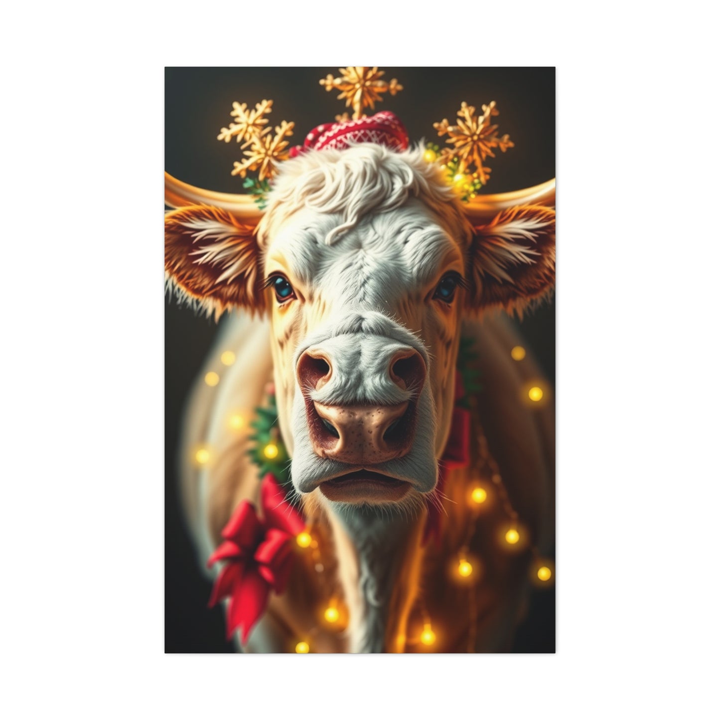 Jubilant Cattle Wonderland Art wall art & canvas print