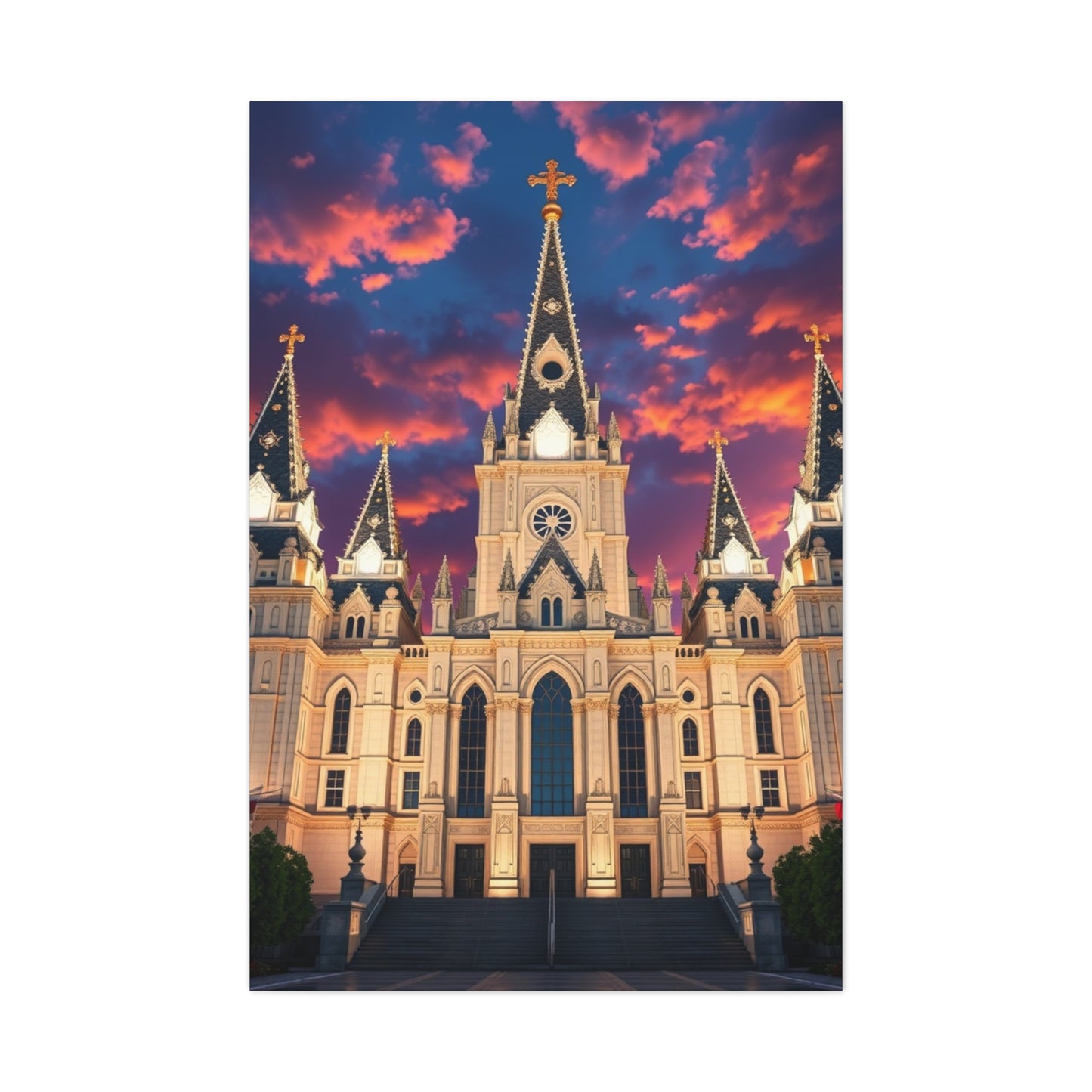 The LDS Temple Art Luxury Canvas Wall Art & Canvas Print