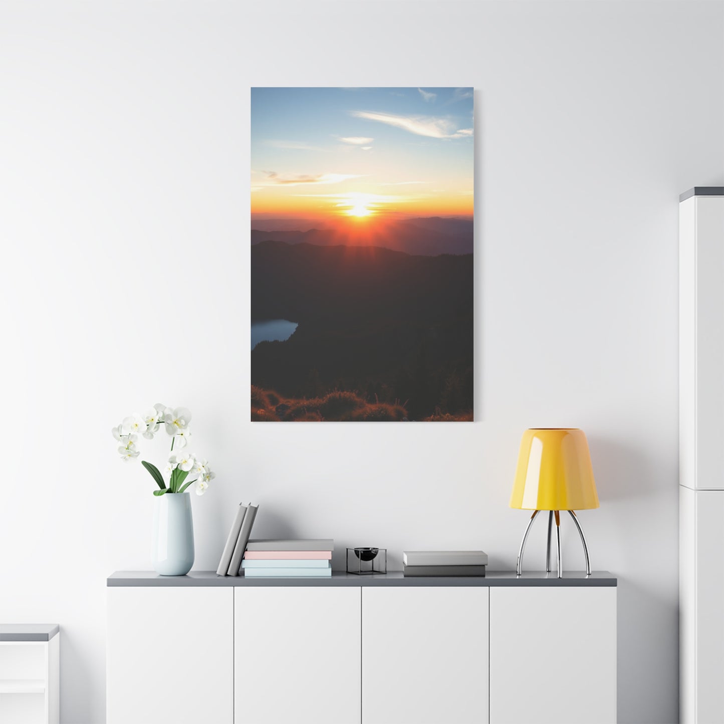 Summit Radiance: Dawn to Dusk Wall Art & Canvas Print