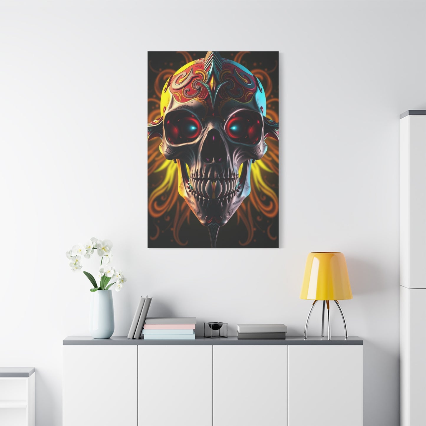 Masterpiece 3D Trippy Skull Art By Ali Gulec Art Vision Wall Art & Canvas Print