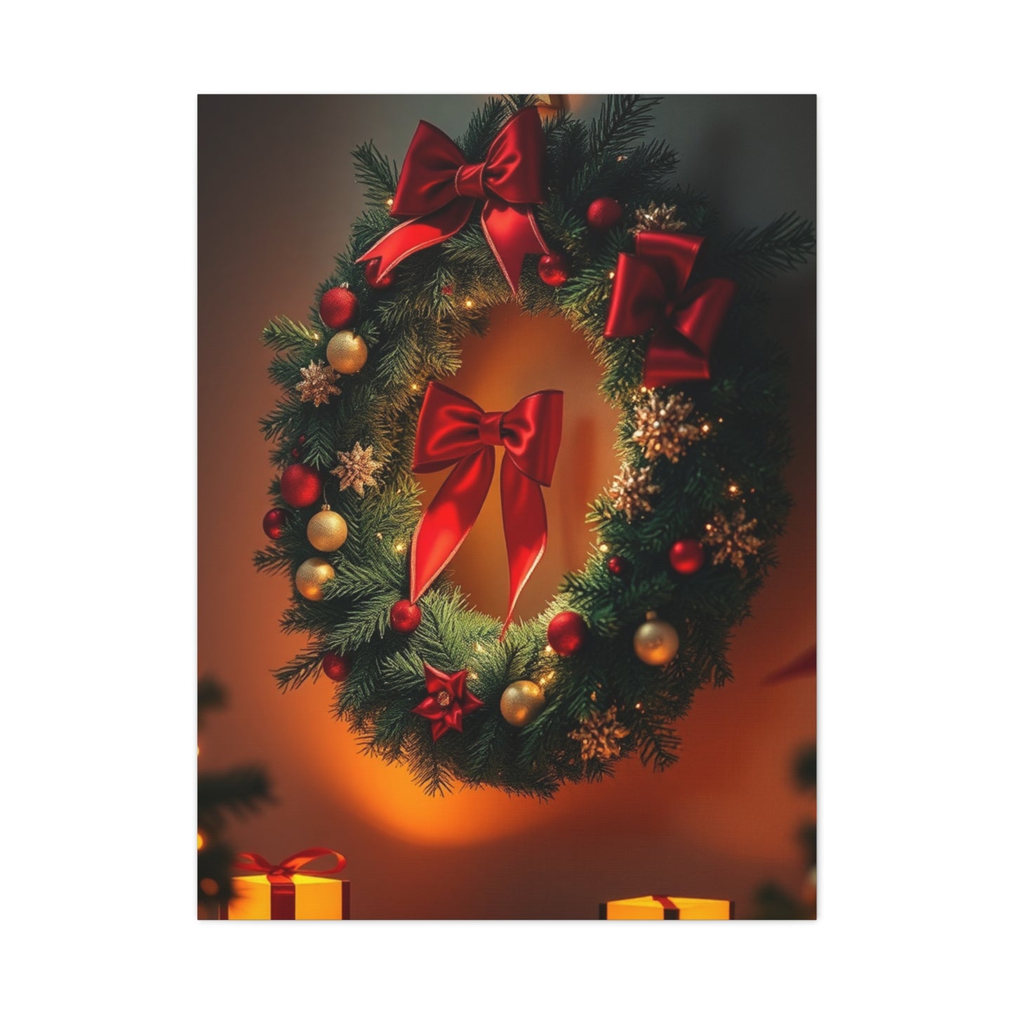 Masterpiece Christmas Trees & Wreath Art Vision Wall Art & Canvas Print