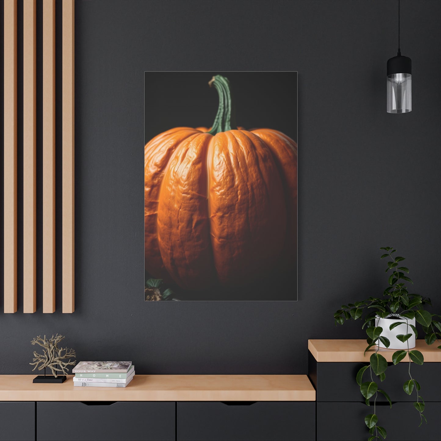 Regal Pumpkin Panorama wall art & canvas print