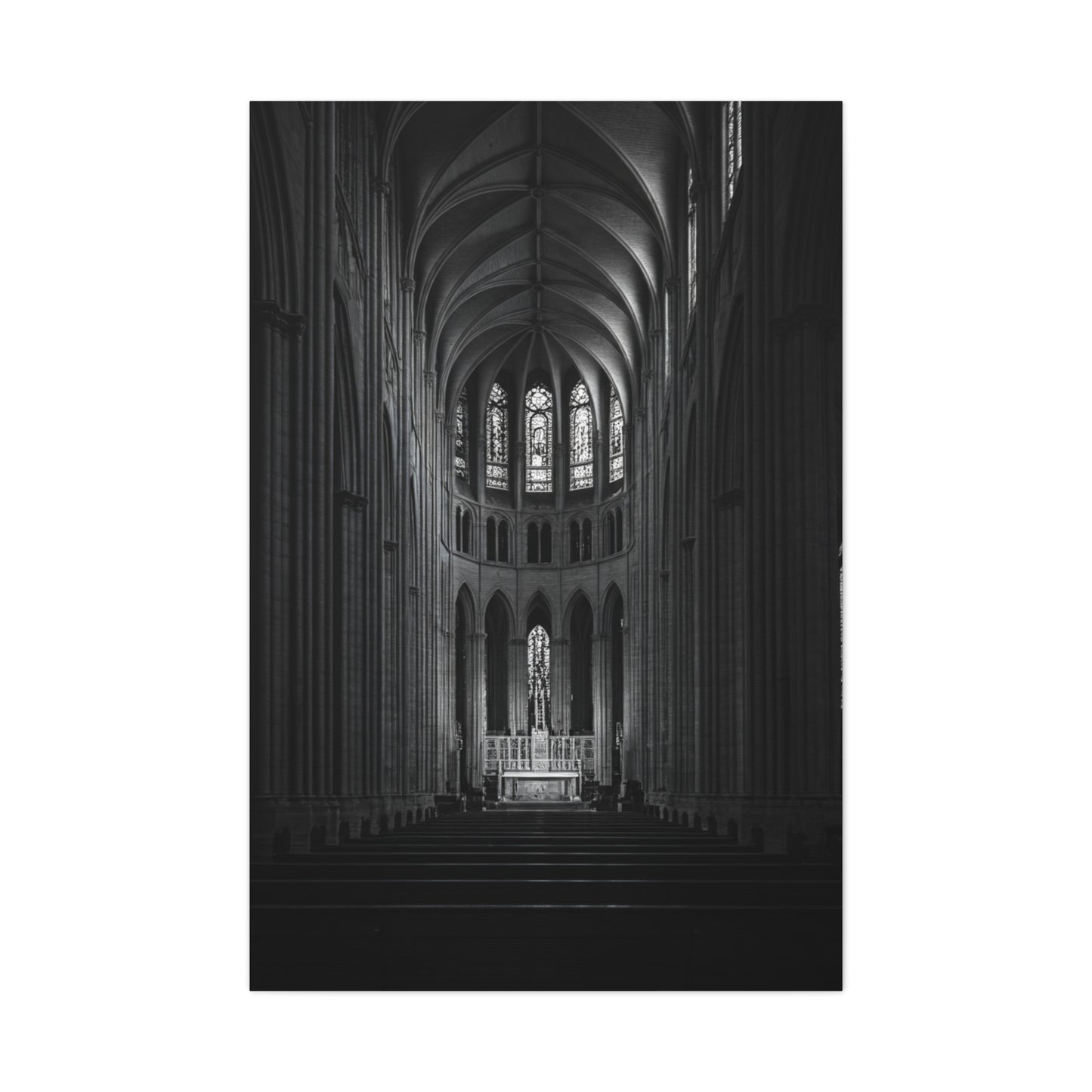 Gothic Cathedral Nave Light Wall Art & Canvas Prints