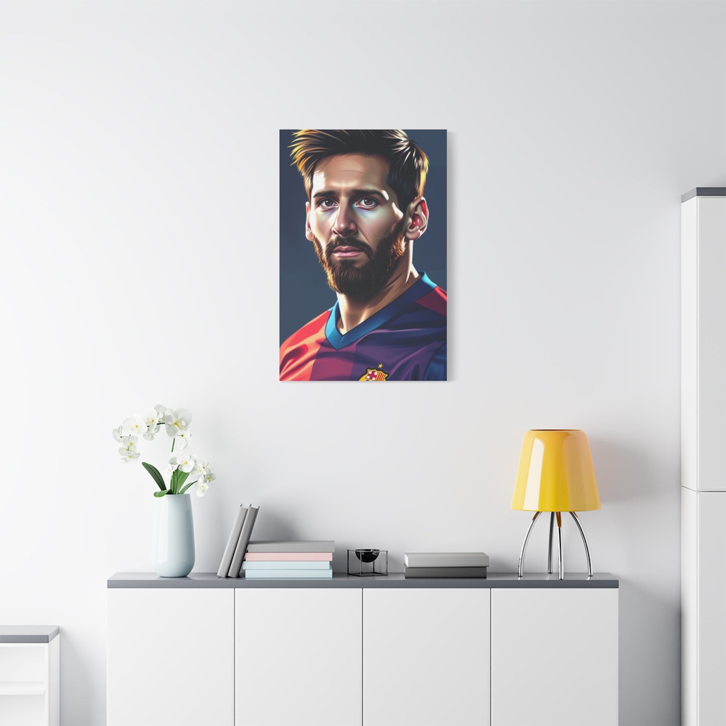 The Messi Opus: Illustrated Canvas Wall Art & Canvas Print