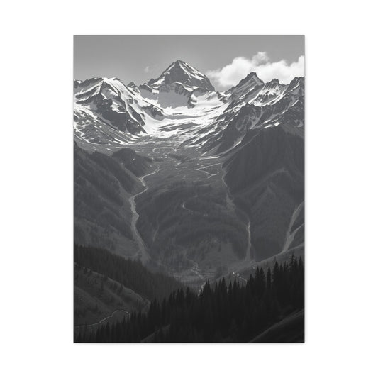 Supreme Black & White Scenic Landscapes Art Collection Wall Art & Canvas Print
