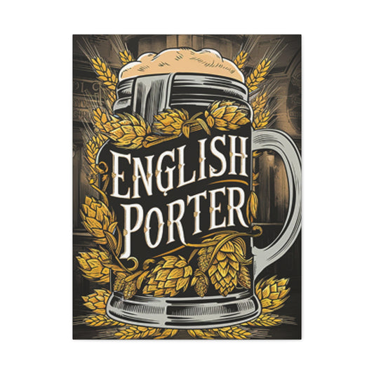 English Porter Whiskey Wall Art & Canvas Prints