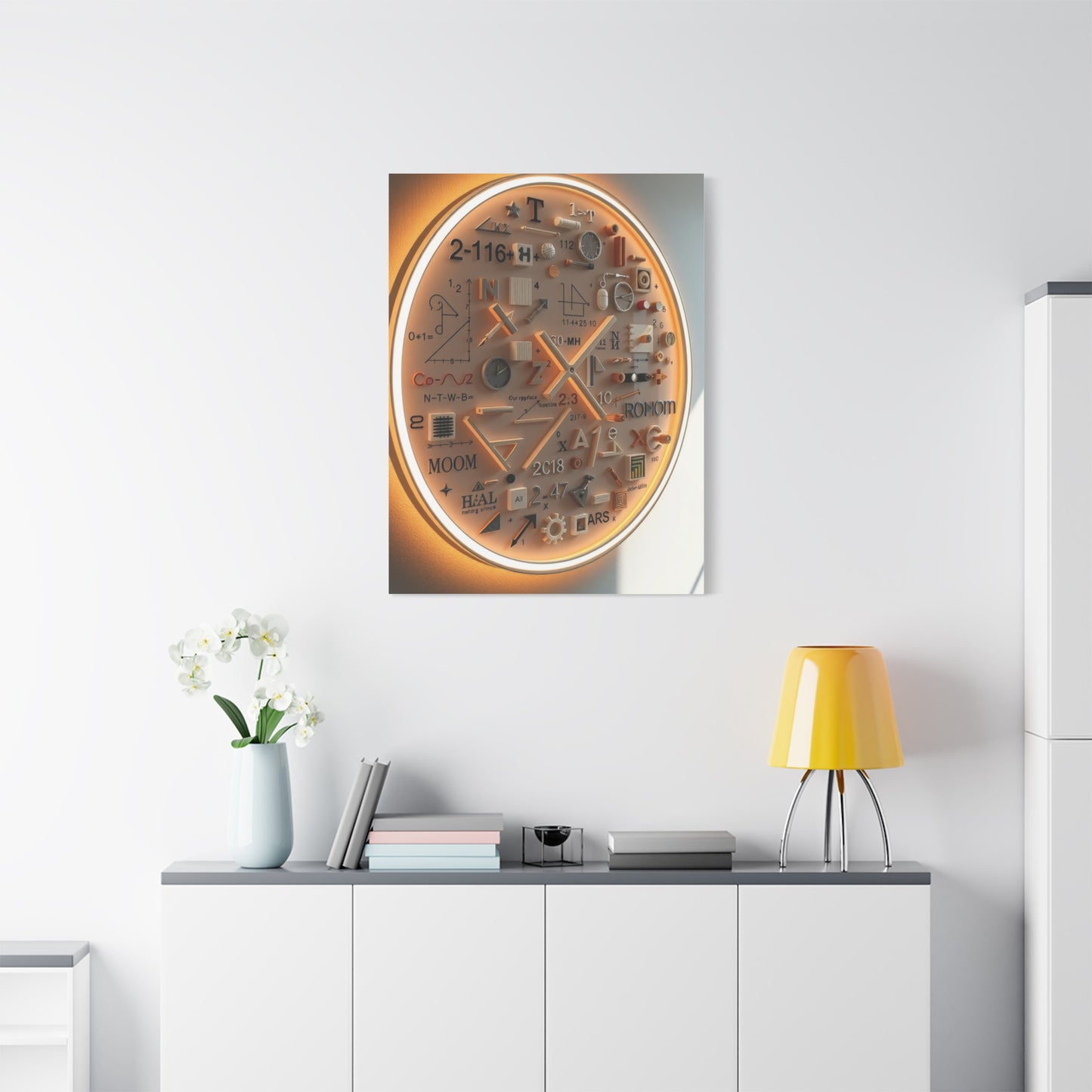Modern Math Art for Creative Spaces Refined Canvas Wall Art & Canvas Print