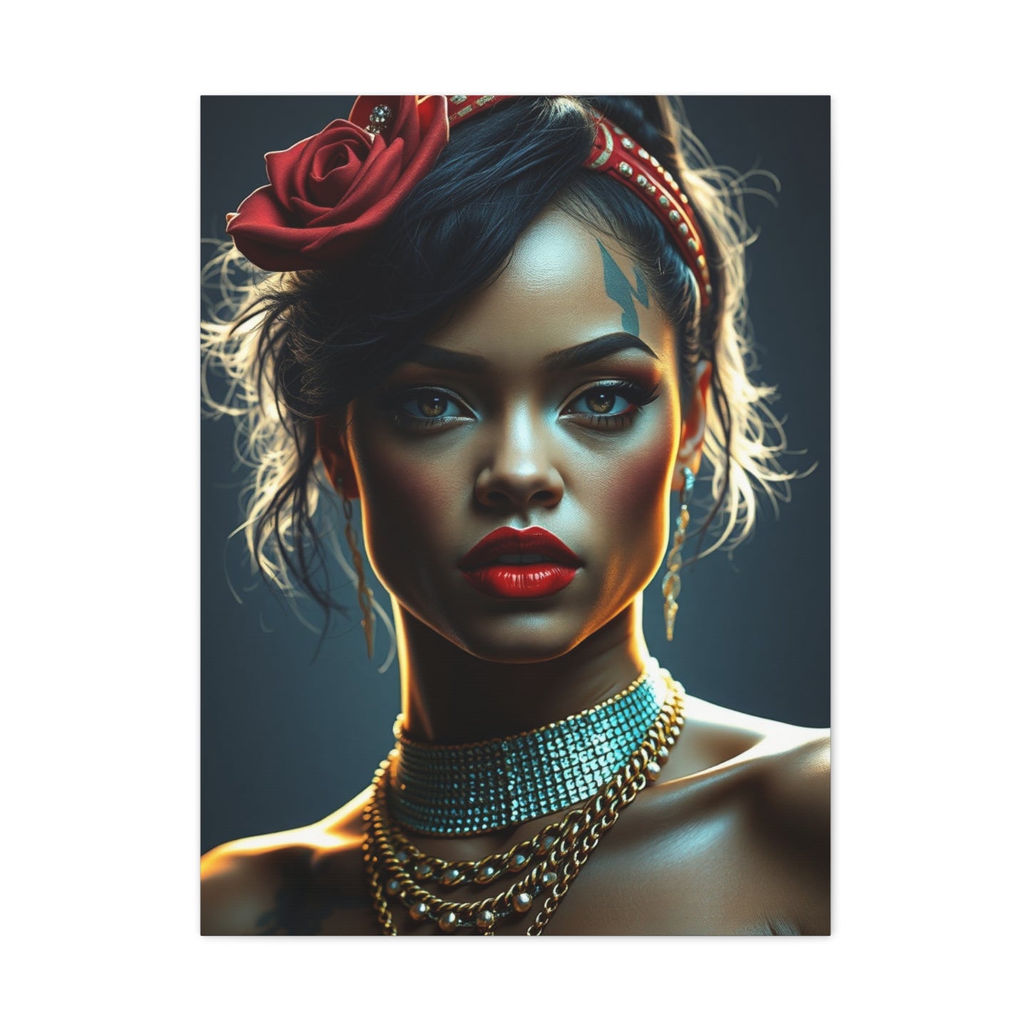 Rihannas Timeless Beauty Canvas Wall Art & Canvas Print