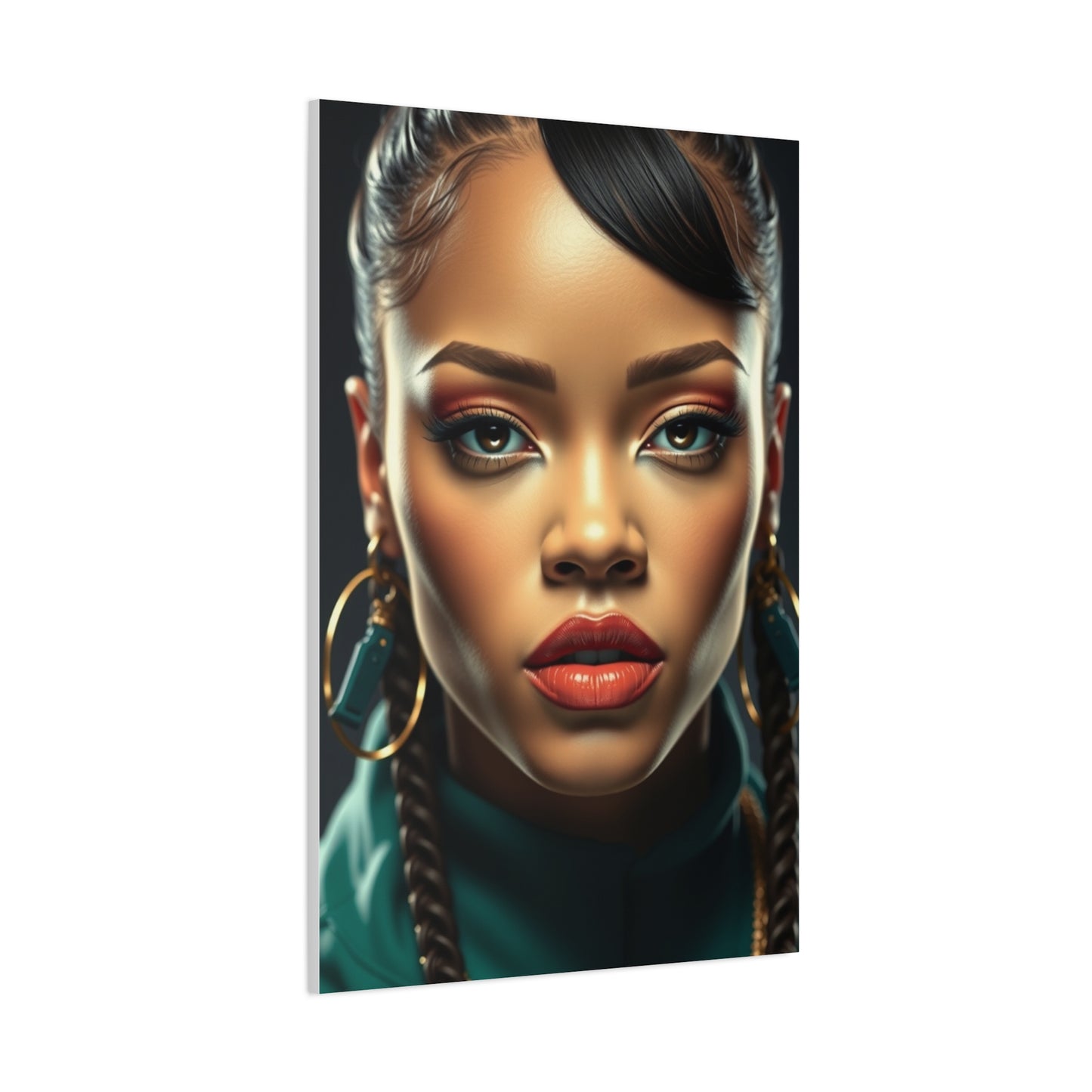 Rihannas Vibrant Elegance Art Wall Art & Canvas Print