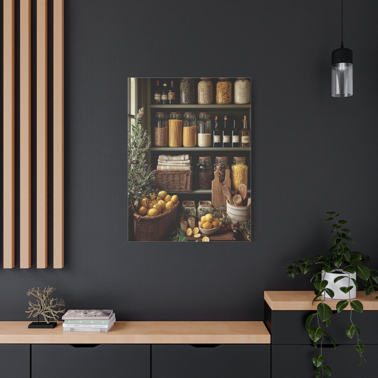 Pantry Shelf Kitchen Organization Wall Art & Canvas Print