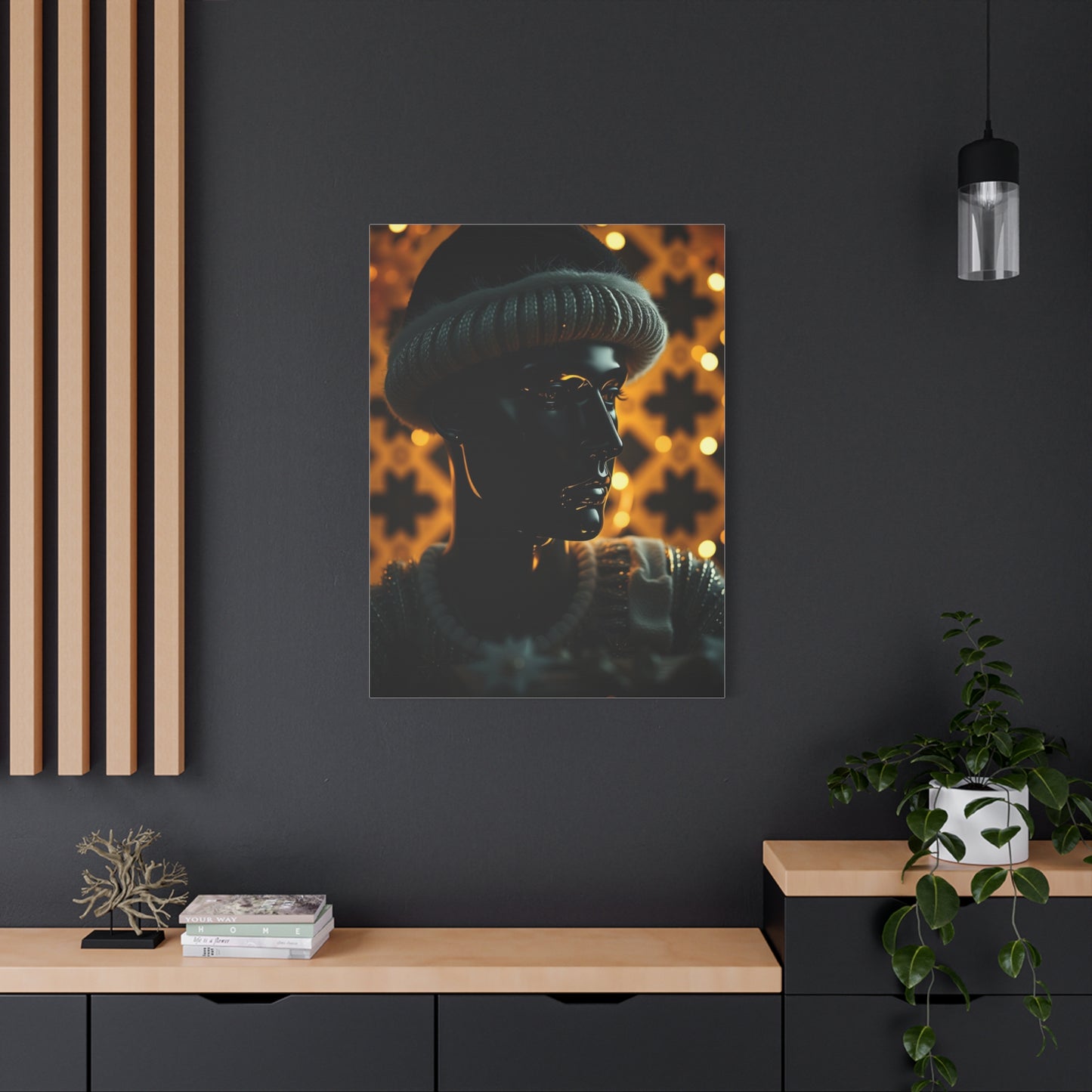 Black Christmas Art Luxury Canvas Wall Art & Canvas Print