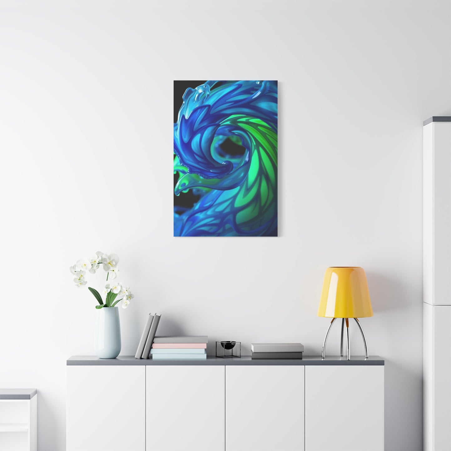 Masterpiece Blue & Green Art Vision Wall Art & Canvas Print