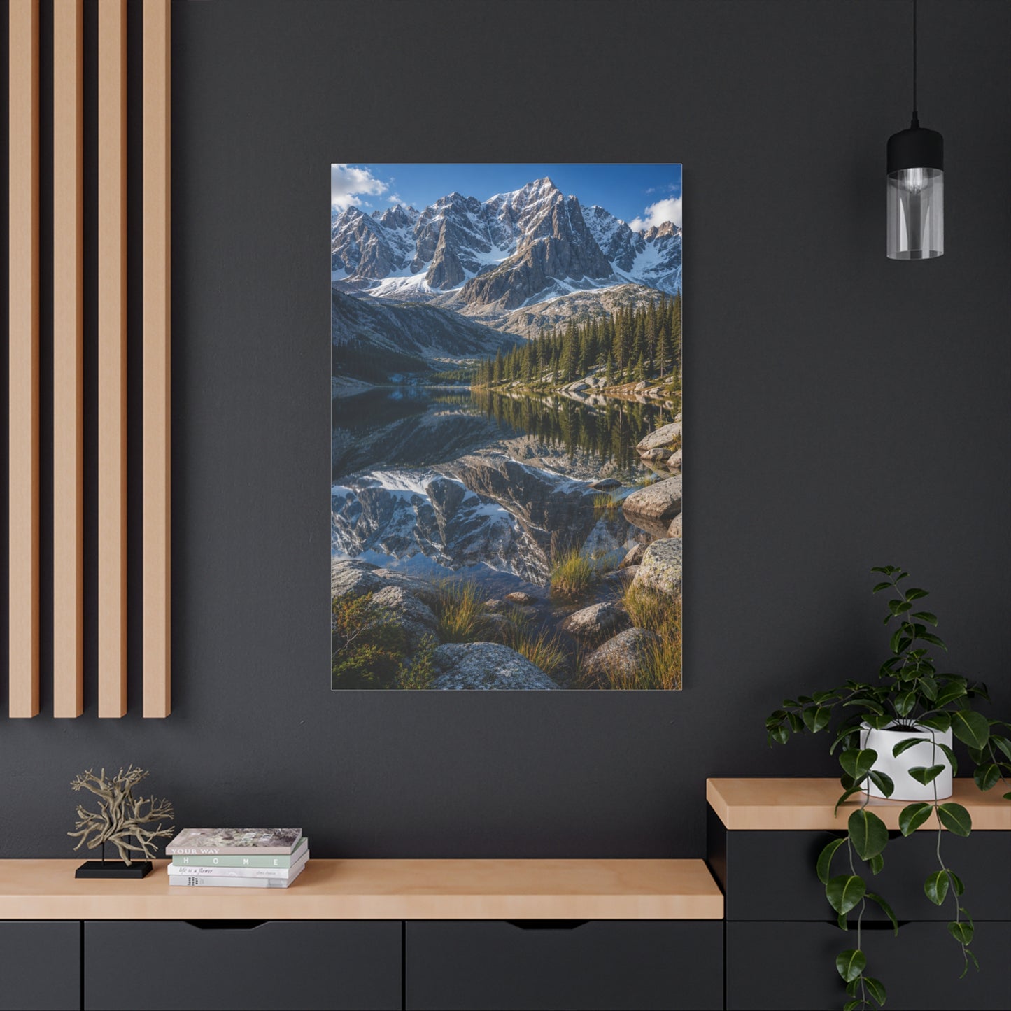 Rocky Mountain Alpine Reflection Wall Art & Canvas Print