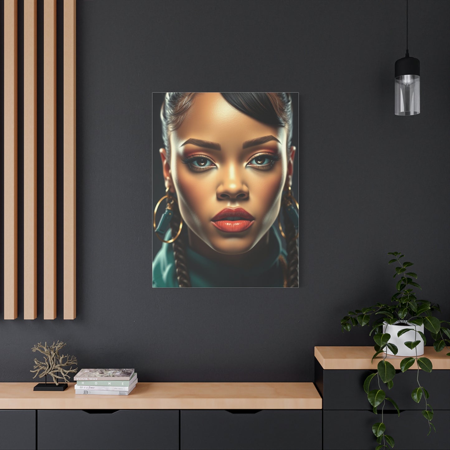 Rihannas Vibrant Elegance Art Wall Art & Canvas Print