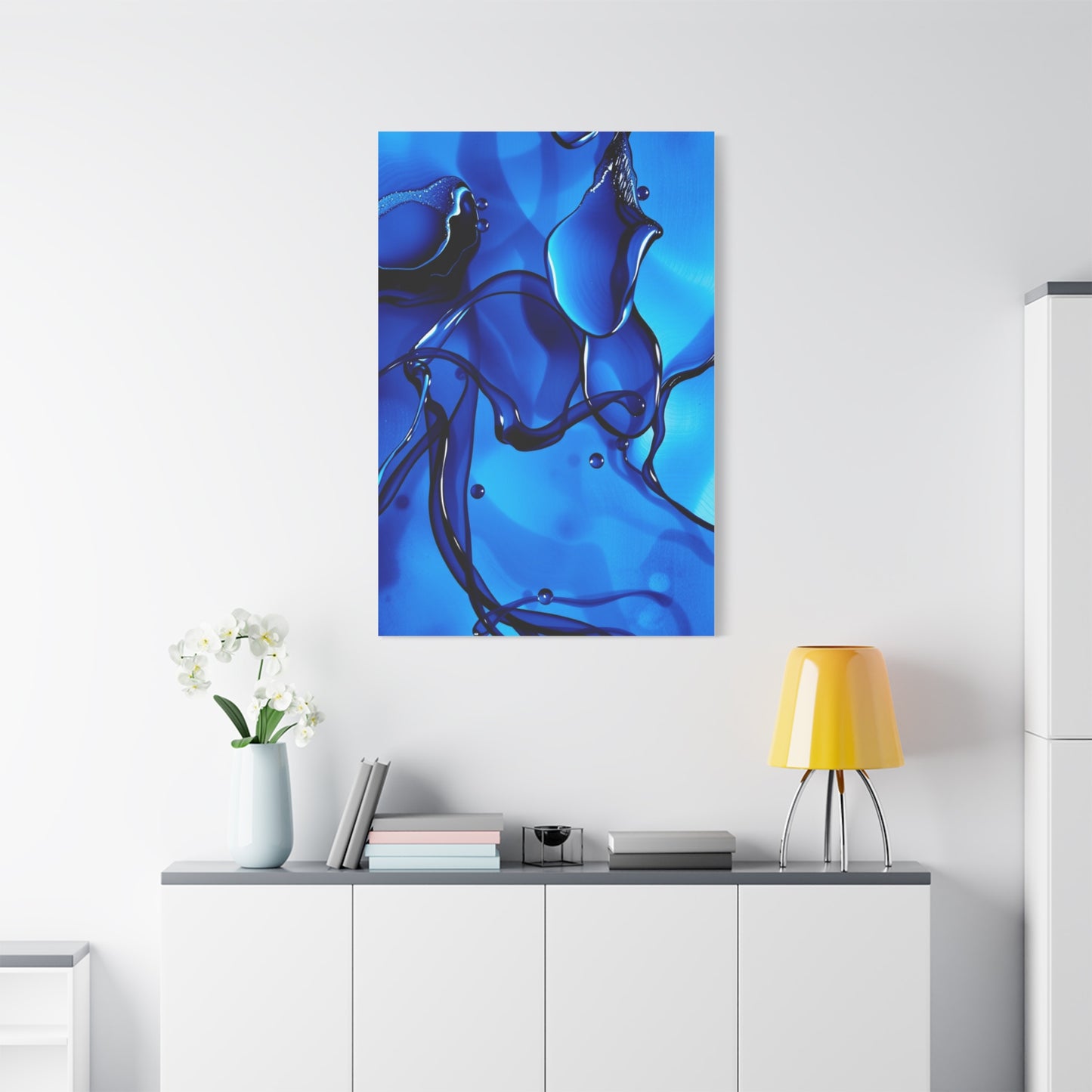 Blue Abstract Art Luxury Canvas Wall Art & Canvas Print