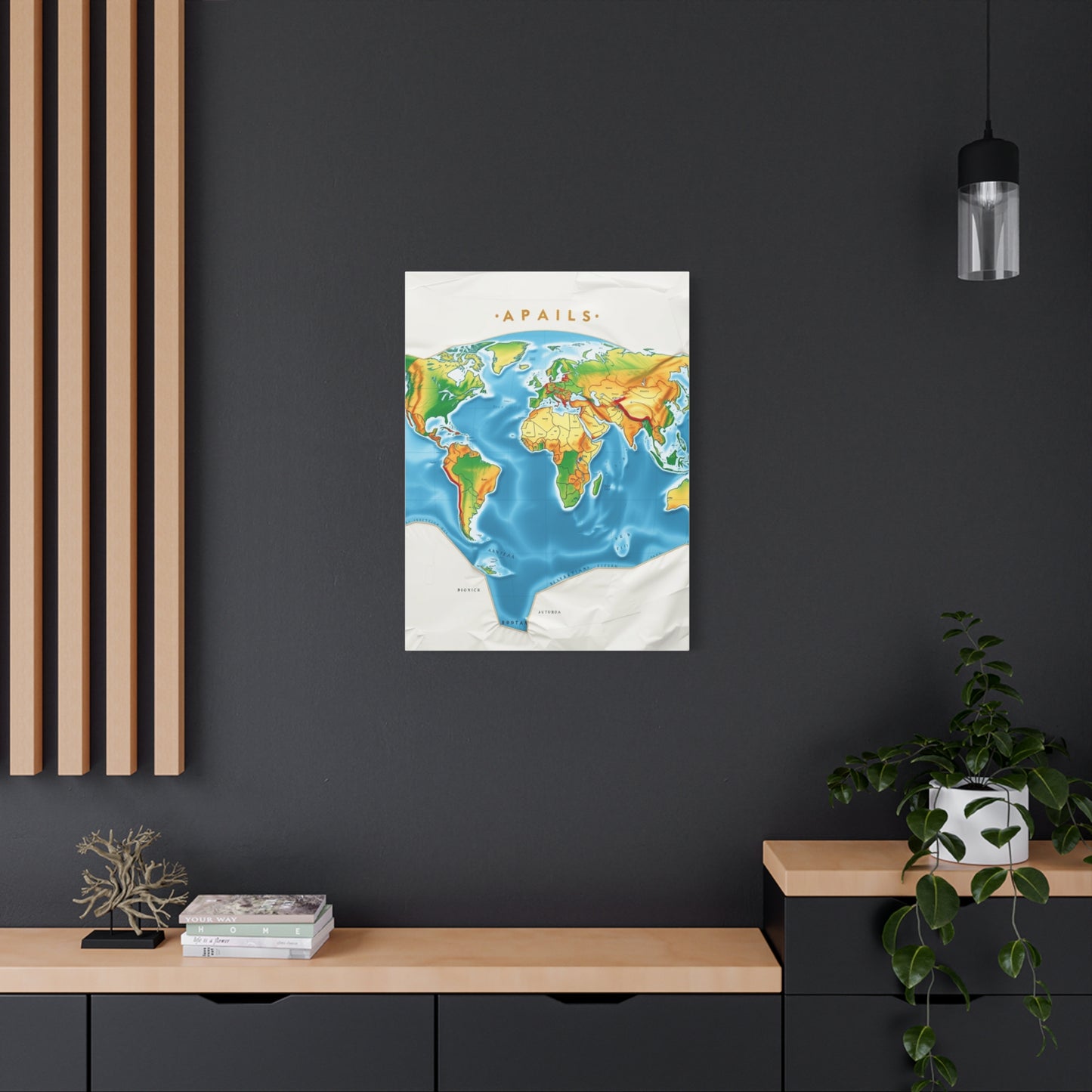 Cartographic Elegance Canvas