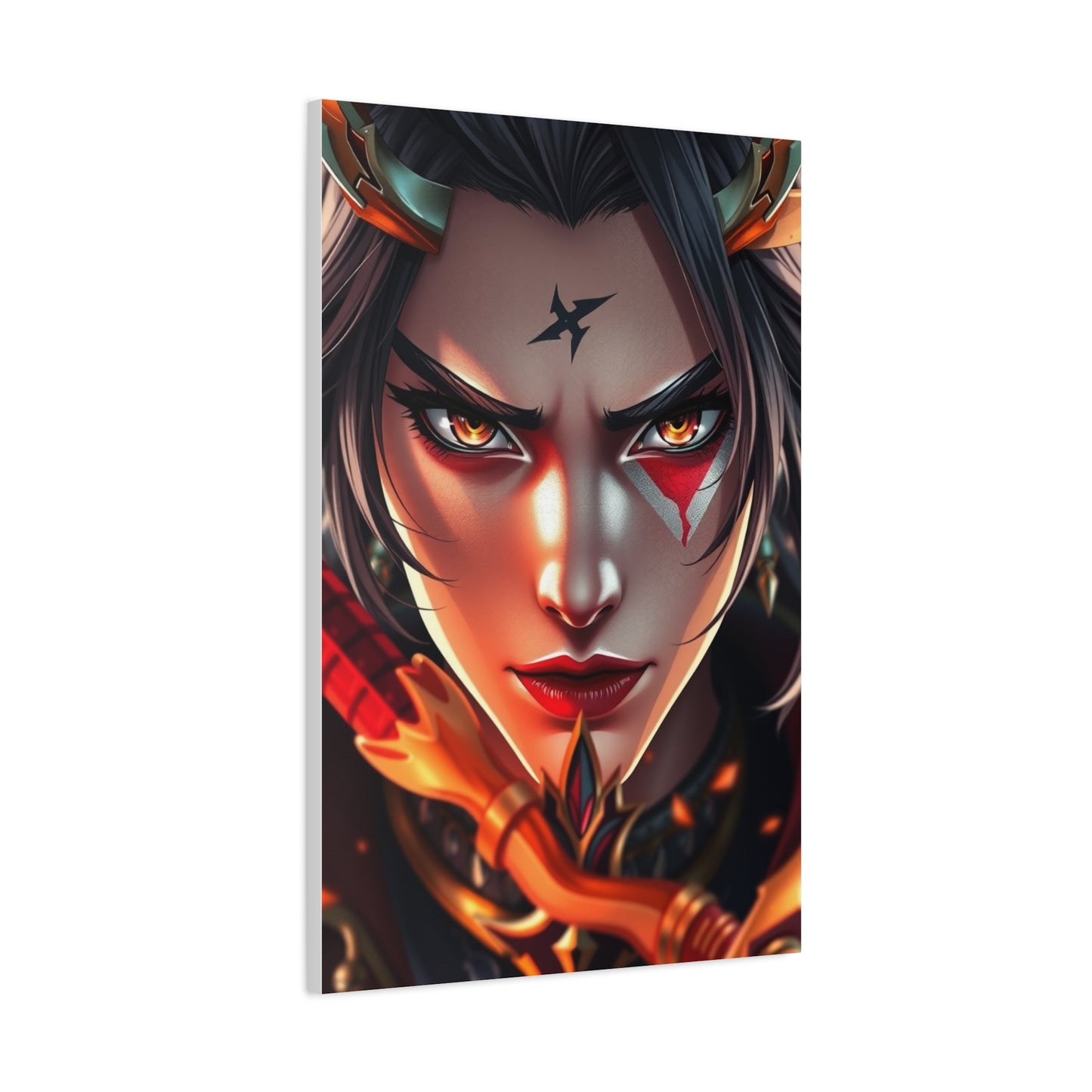 Ethereal Samurai Portraiture Wall Art & Canvas Print
