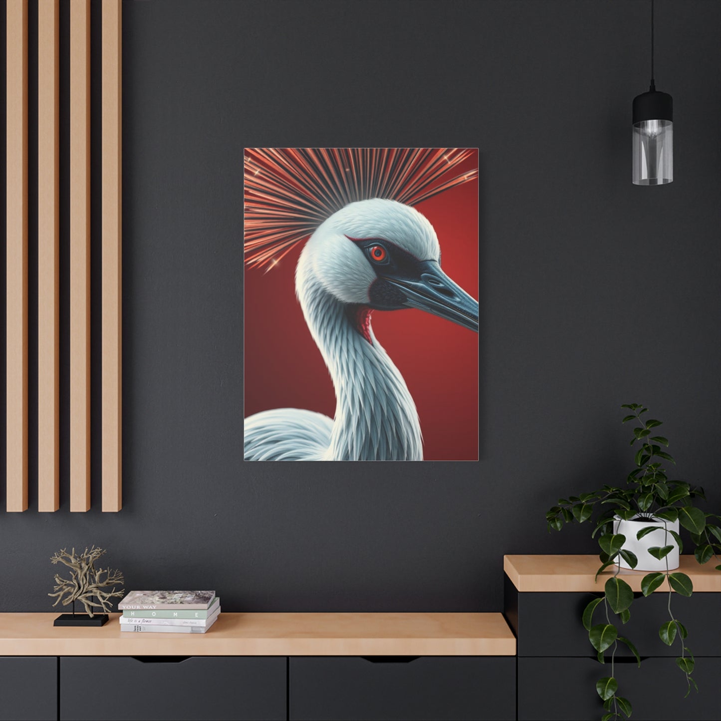 Supreme Crane Bird Art Collection Wall Art & Canvas Print