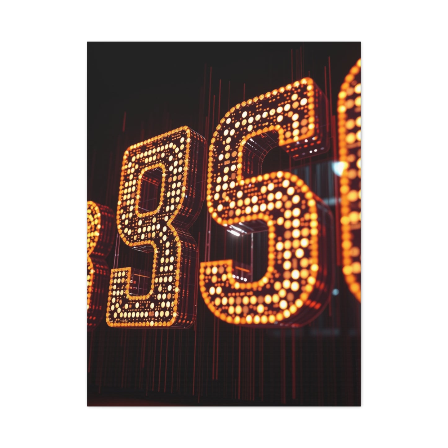 Vision Numbers Art Art Wall Art & Canvas Print