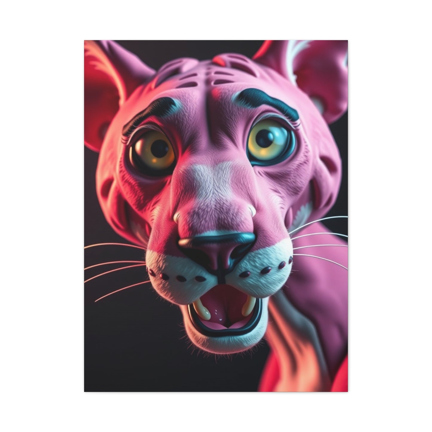 Panther Roseate Essence Wall Art & Canvas Print