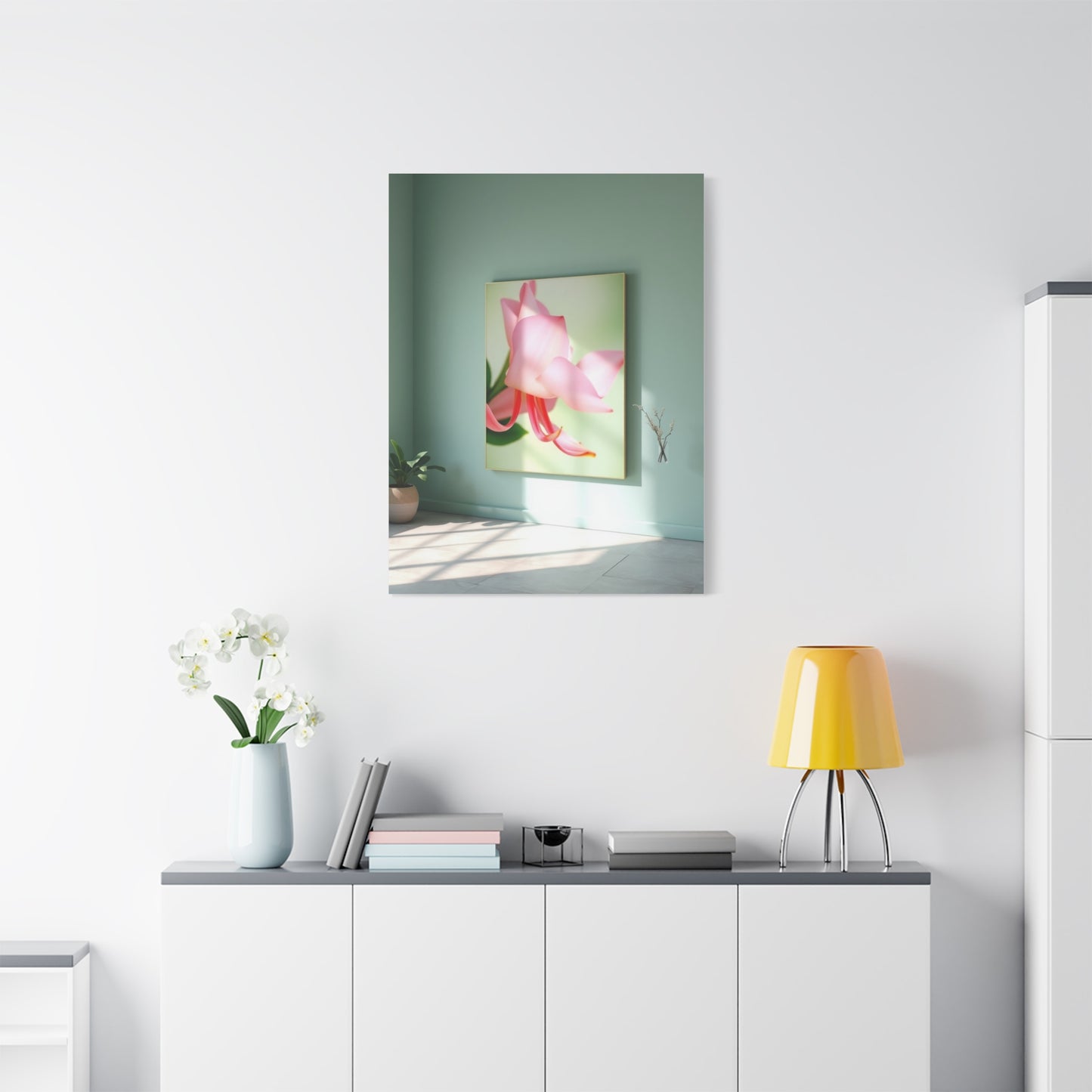 Green & Pink Canvas Art Luxury Canvas Wall Art & Canvas Print