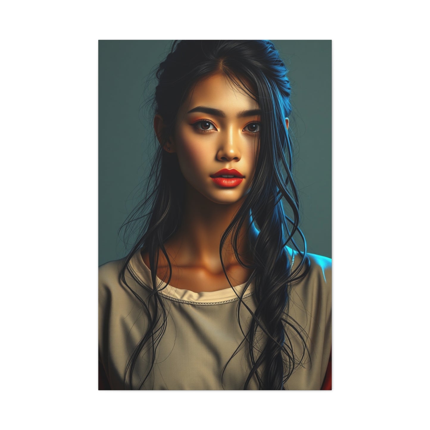 Whimsical Lady Masterpiece Wall Art & Canvas Print