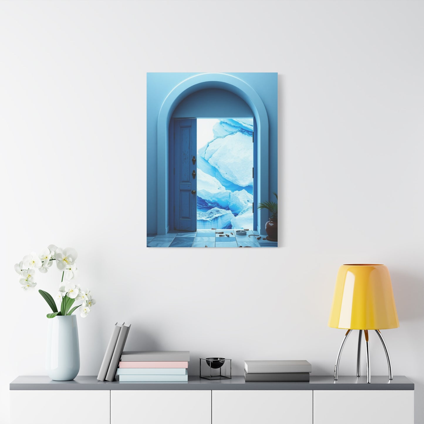 Supreme Blue and White Art Collection Wall Art & Canvas Print