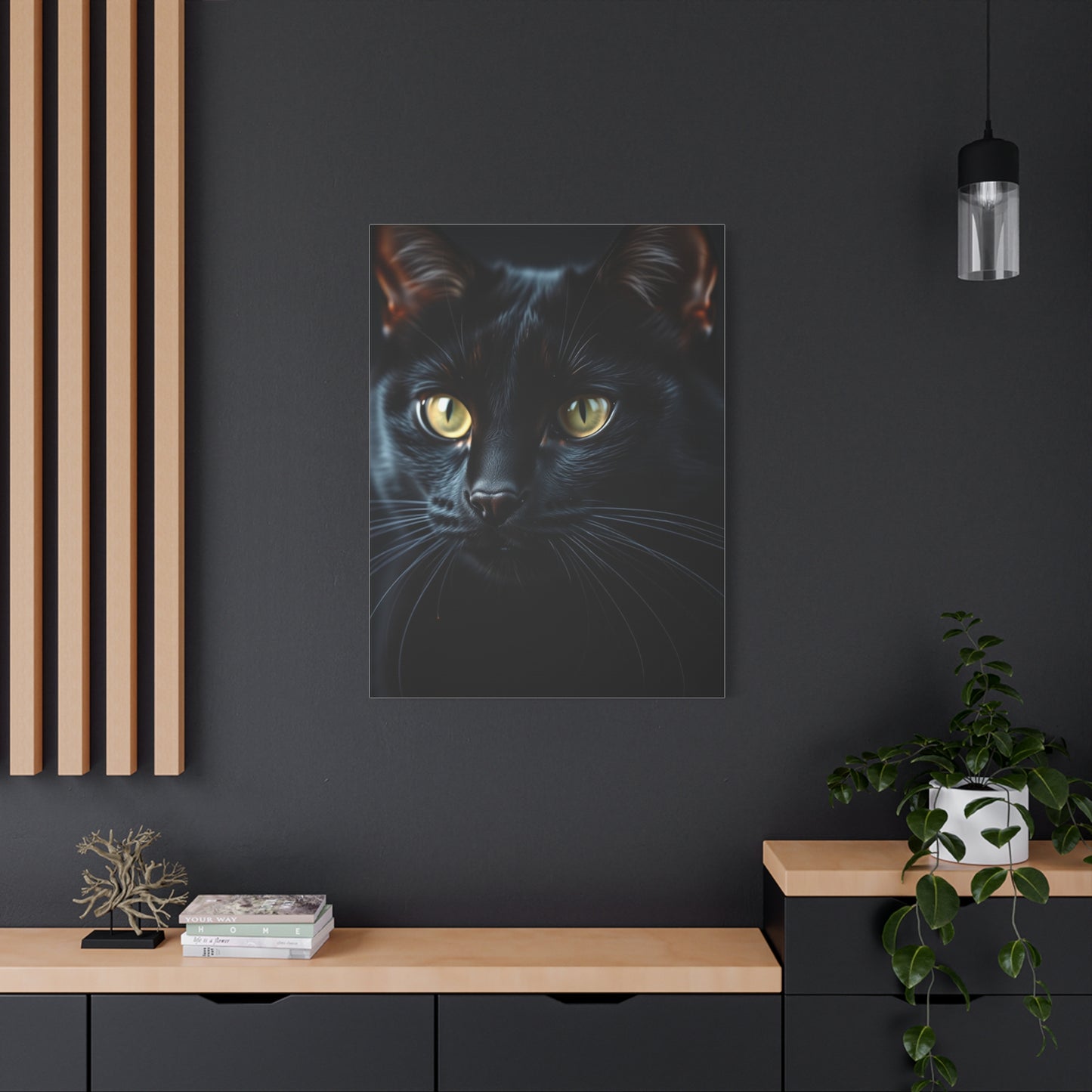 Elite Black Cat Art Vision Wall Art & Canvas Print