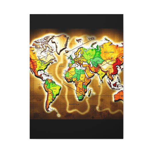 Supreme World Map Art Collection Wall Art & Canvas Print
