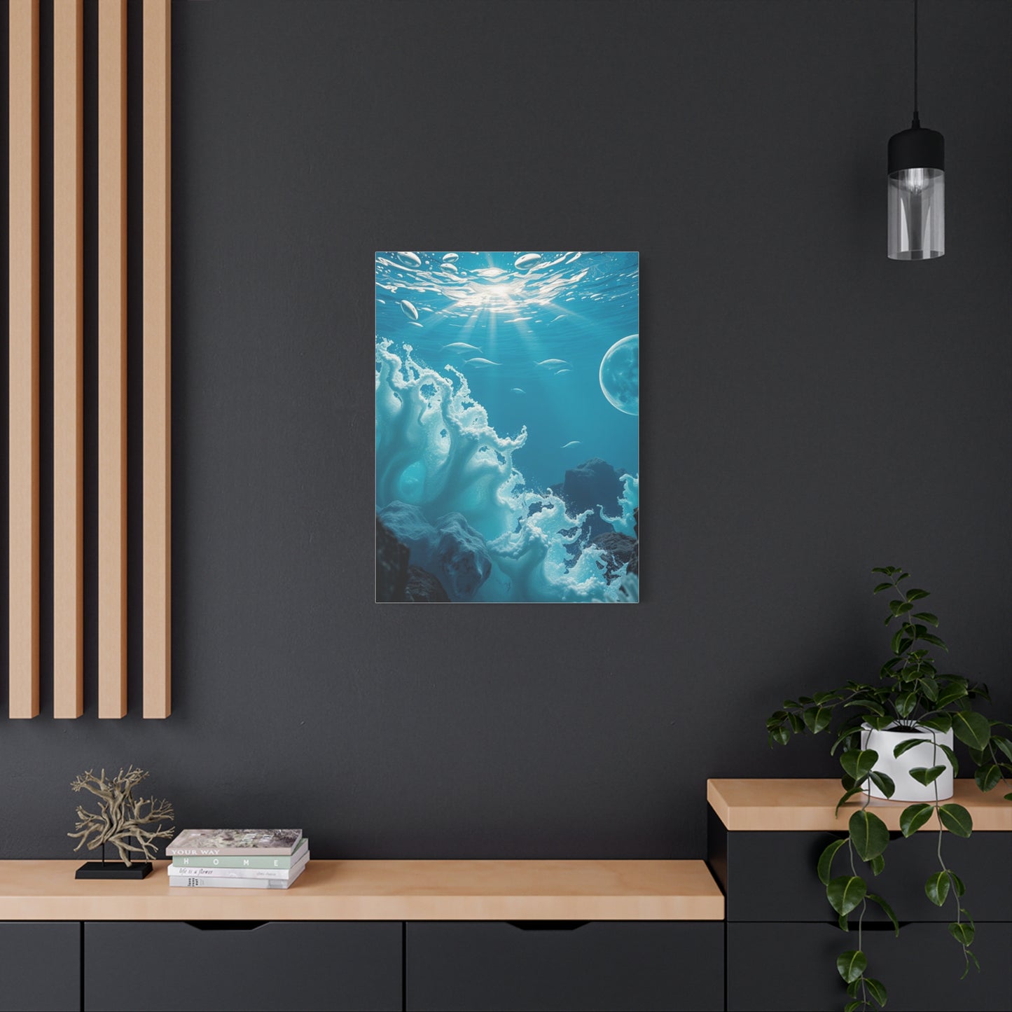 Cerulean Dreamscape Artwork Wall Art & Canvas Print