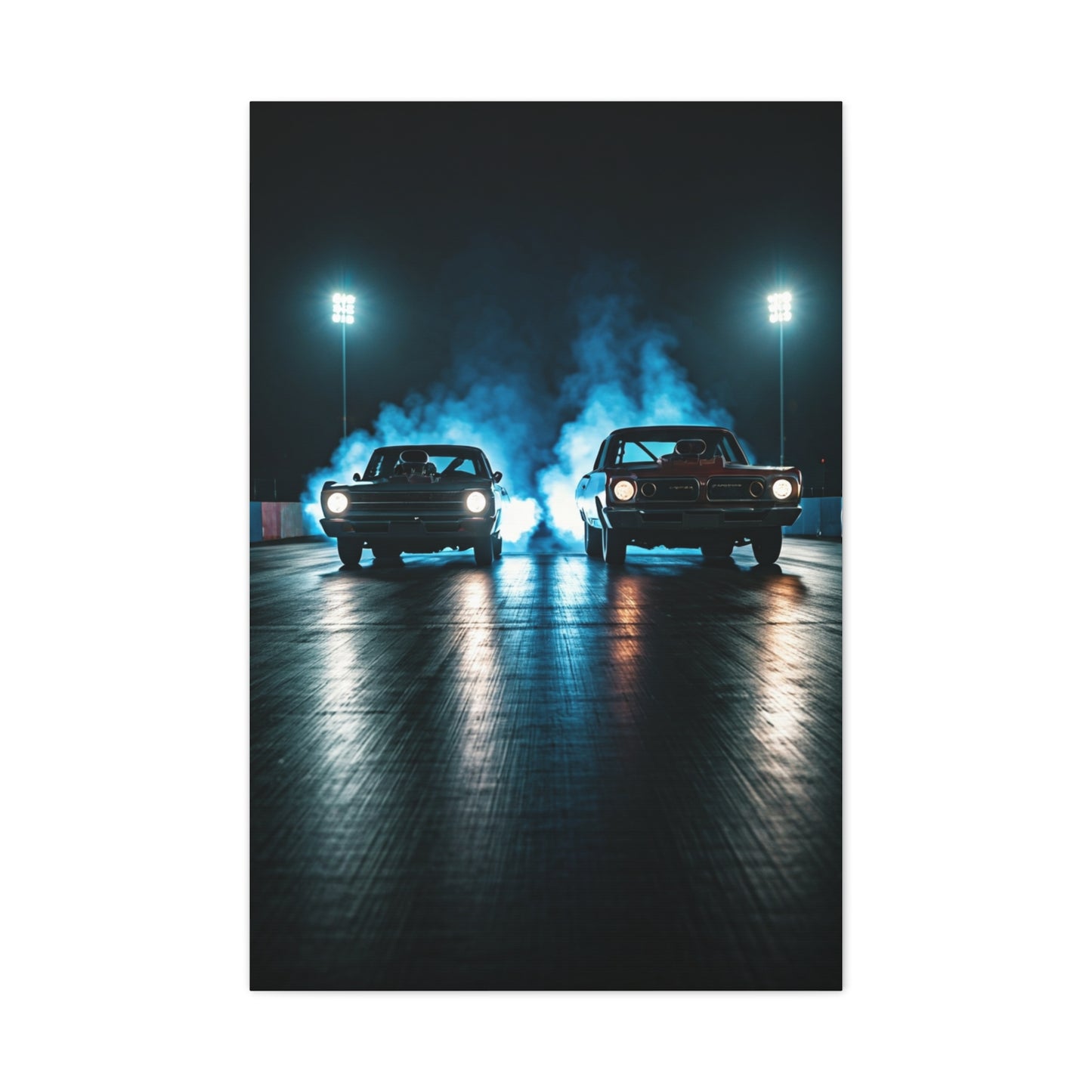 Twin Blower Launch Camaro vs Firebird Wall Art & Canvas Prints