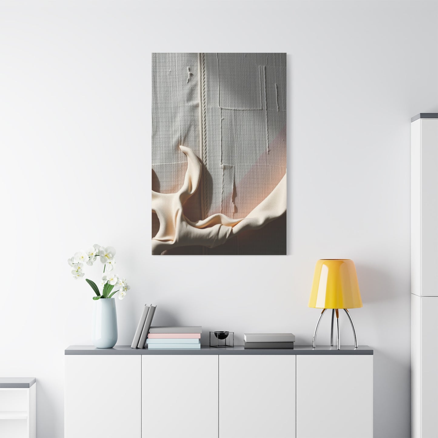 Taupe, Linen, and Gray Art Luxury Canvas Wall Art & Canvas Print