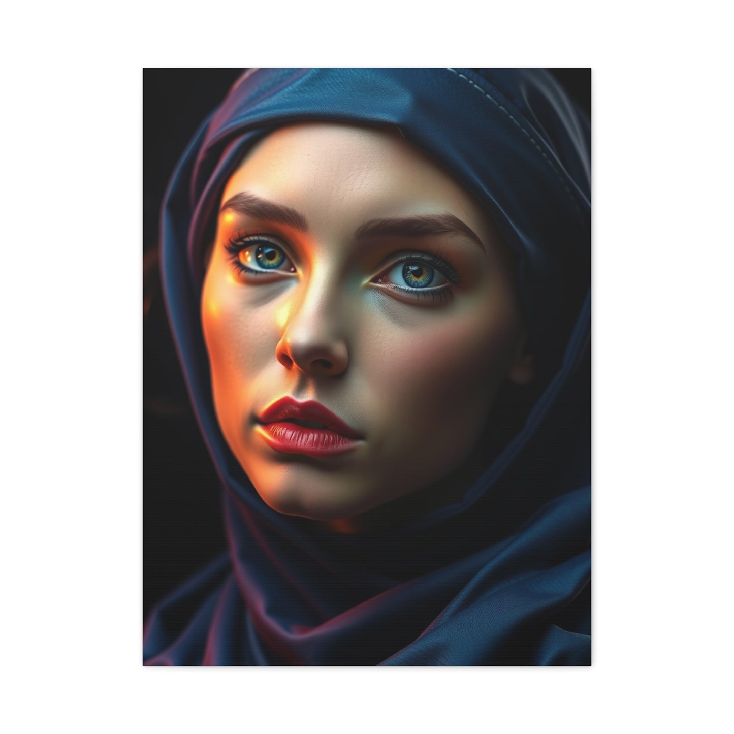 Refined Sienna and Sapphire Wall Art & Canvas Print