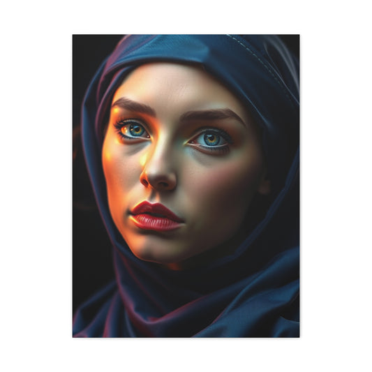 Refined Sienna and Sapphire Wall Art & Canvas Print