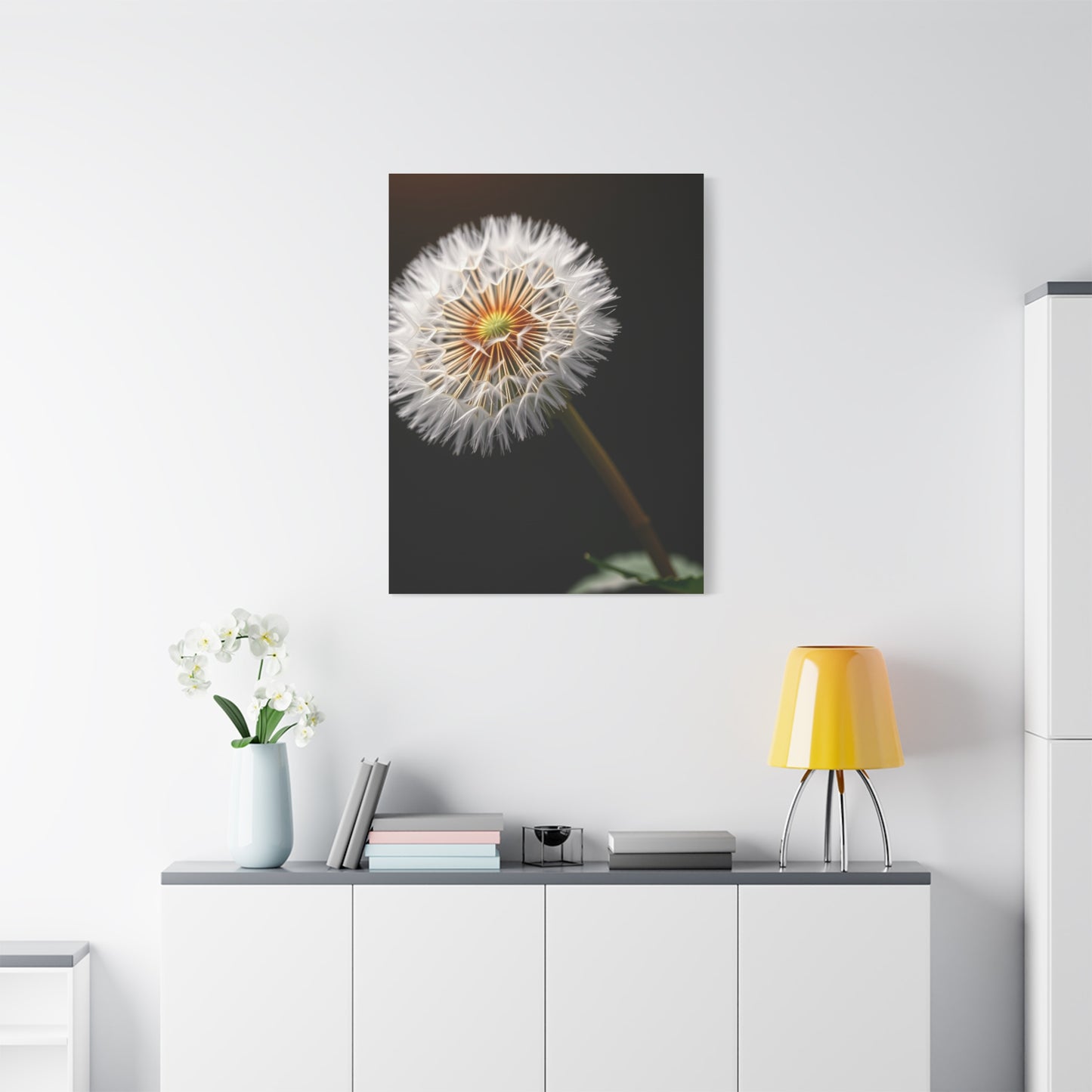 Dandelion Flower Art Refined Canvas Wall Art & Canvas Print