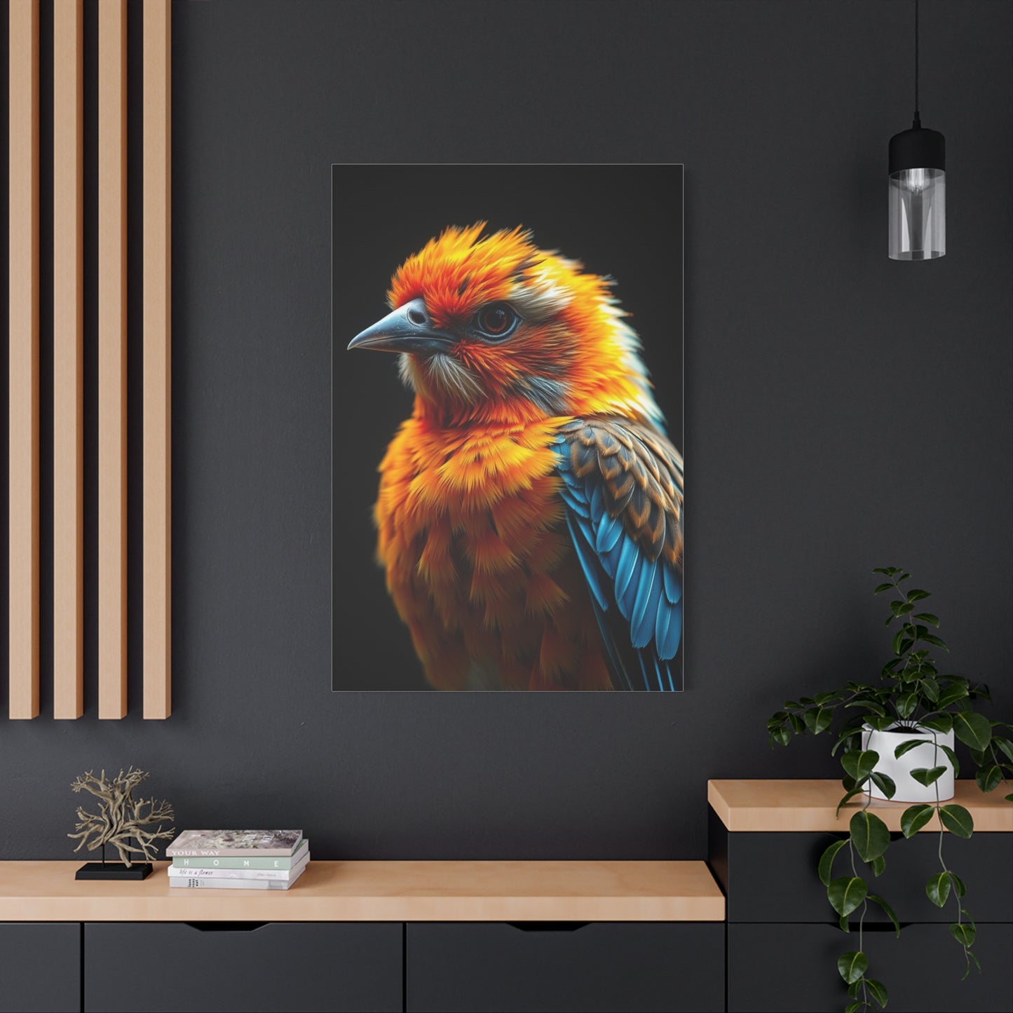 Feathered Harmony Tableau Wall Art & Canvas Print