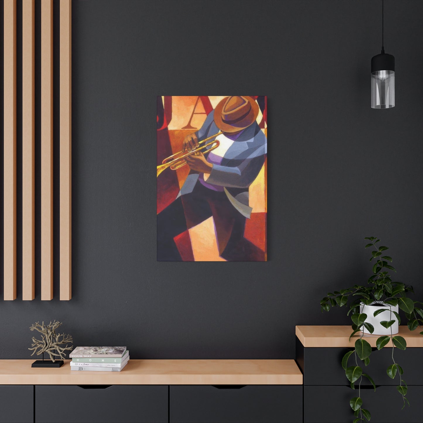Man With Saxophone Deco Wall Art & Canvas Prints