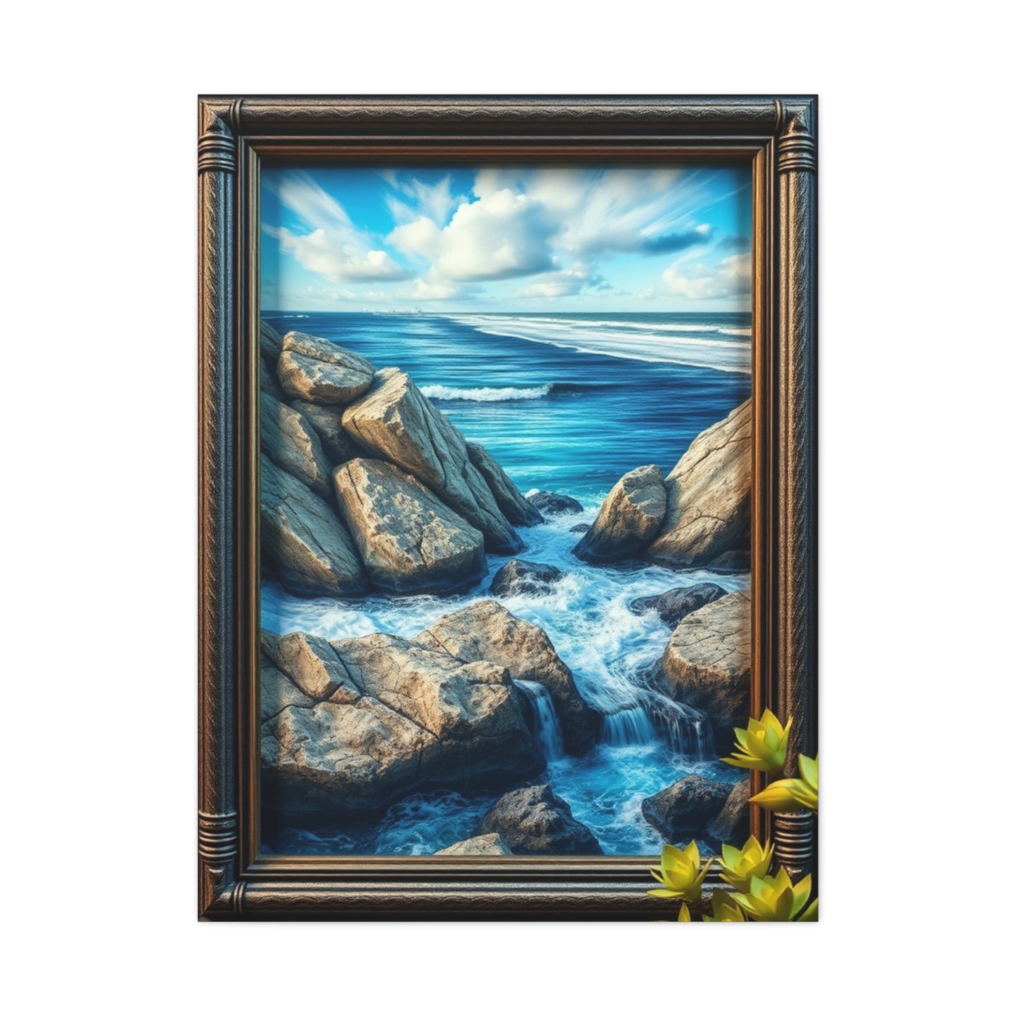 Serene Shoreline Elegance Wall Art & Canvas Print