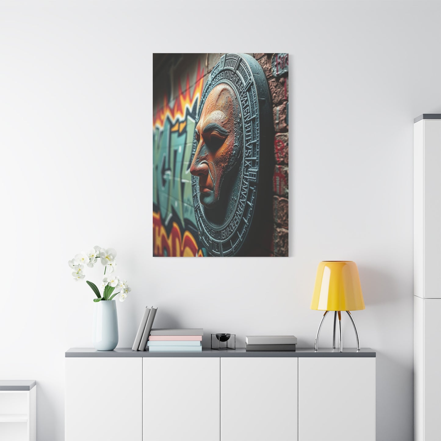 Polished Graffiti Illumination Wall Art & Canvas Print